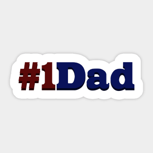 Number One Dad Sticker